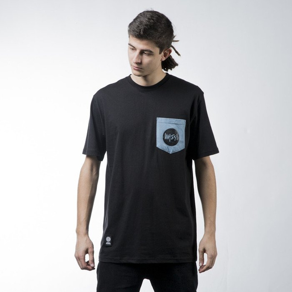 Mass Denim t-shirt koszulka Pocket Signature black