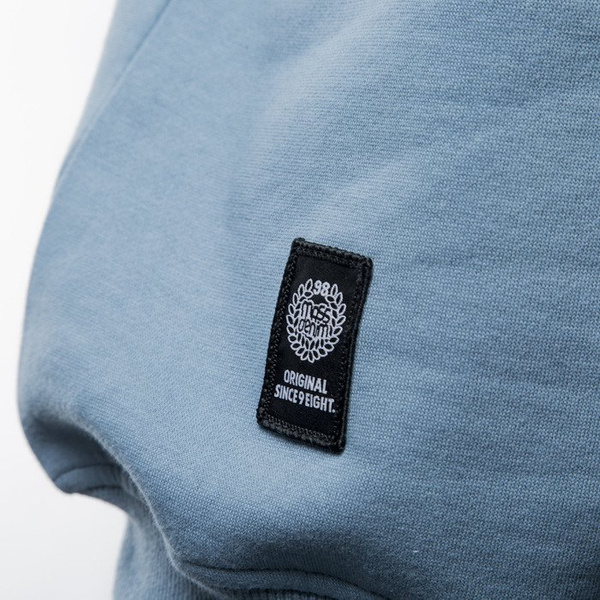 Mass Denim sweatshirt bluza Signature crewneck steel blue