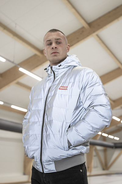 Mass DNM kurtka zimowa Jacket Mini Box Silver - refleksyjna
