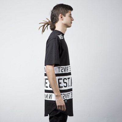 Mass Denim t-shirt koszulka Dyme long fit black BLAKK