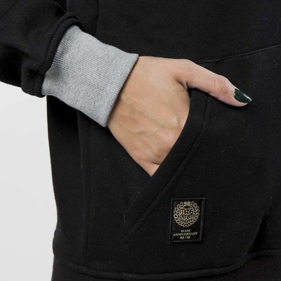 Mass DNM bluza damska Sweatshirt Hoody Respect WMNS - light heather grey / black