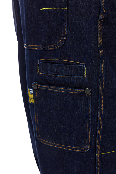 Mass DNM spodnie Jeans Chino Original Baggy Fit - granatowe