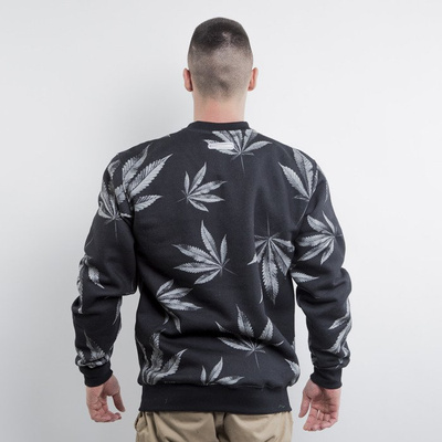 Mass Denim bluza crewneck Blvck Weed crewneck black