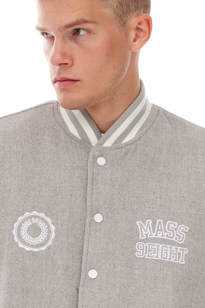 Mass DNM kurtka Jacket Athletic Baseball - jasnoszara