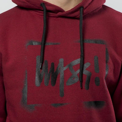 Mass DNM bluza Sweatshirt Hoody Street Sign - claret