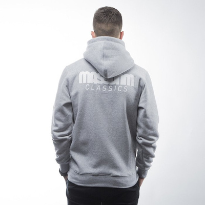 Mass Denim bluza sweatshirt Classics zip hoody light heather grey 