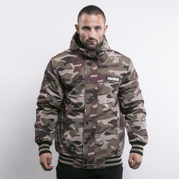 Mass Denim kurtka zimowa District woodland camo