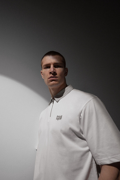 Mass DNM koszulka Signature Patch Polo - biała