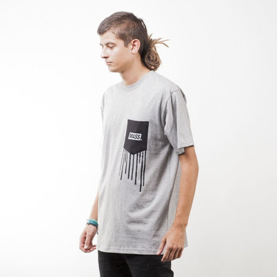 Mass Denim koszulka t-shirt Pocket Cover light heather grey