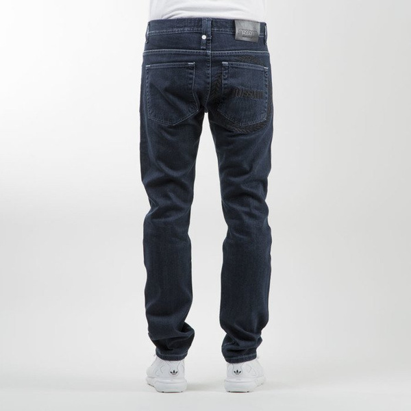 Mass Denim spodnie Jeans Ring tapered fit dark blue