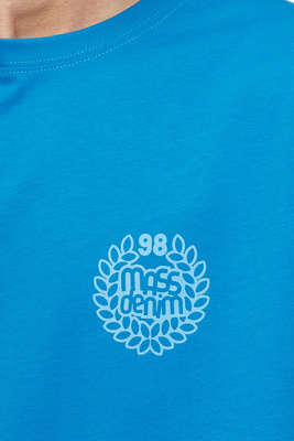 Koszulka Mass Denim Base Back T-shirt - niebieska