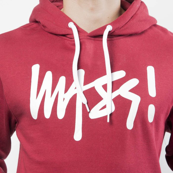 Mass DNM bluza Sweatshirt Hoody Signature - claret
