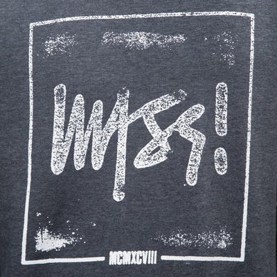 Mass Denim bluza sweatshirt Stamp crewneck dark heather grey