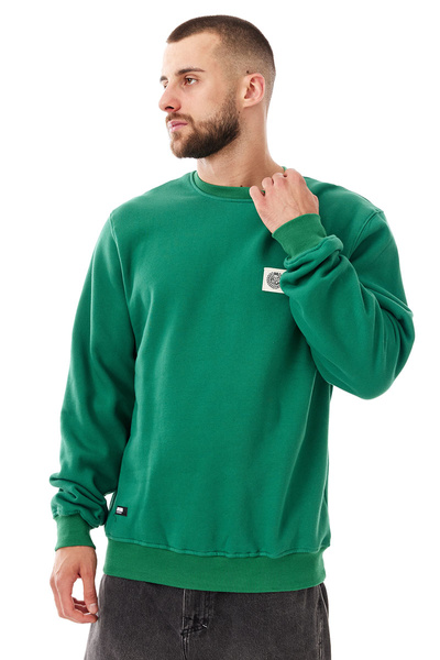 Mass DNM bluza Sweatshirt Patch Crewneck - zielona