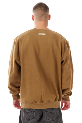 Mass DNM bluza Sweatshirt Patch Crewneck - brązowa