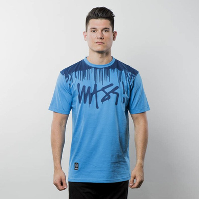 Koszulka Mass Denim T-shirt Drip Top - blue
