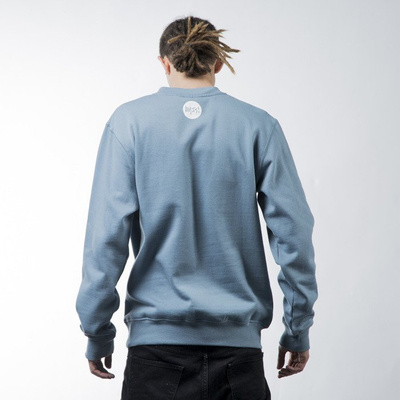 Mass Denim sweatshirt bluza Signature crewneck steel blue