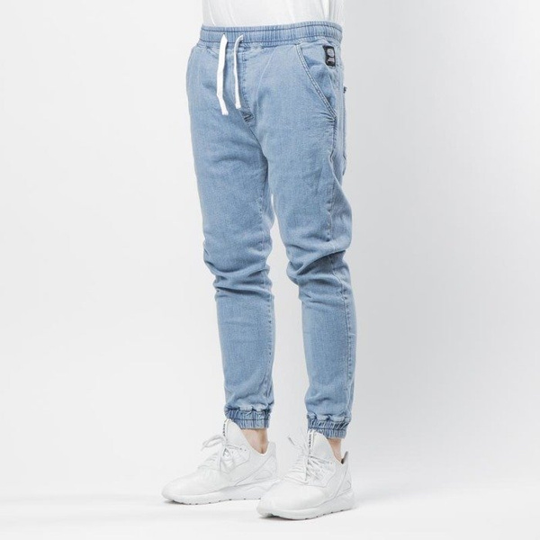 Mass DNM spodnie Joggers Jeans Sneaker Fit - light blue