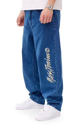 Mass DNM spodnie Jeans Initials Extra Baggy Fit - niebieskie