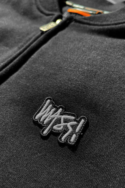 Mass DNM bluza Sweatshirt Signature Patch Baseball - czarna