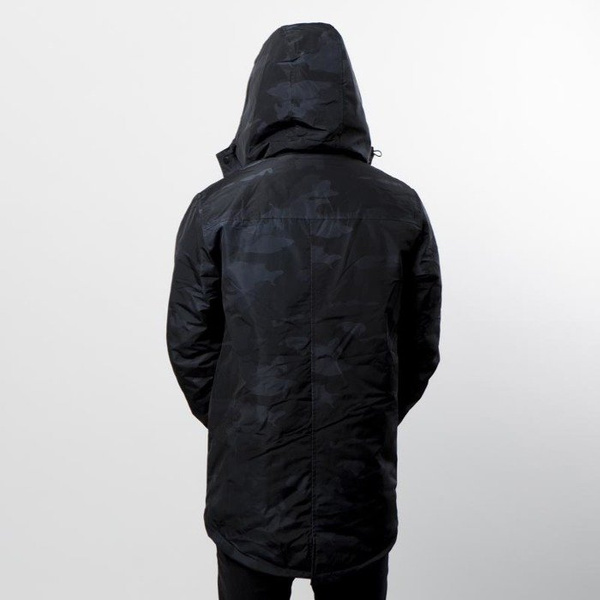 Mass DNM kurtka zimowa District Jacket Parka - black camo