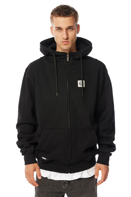 Mass DNM bluza Sweatshirt Patch Zip Hoody - czarna