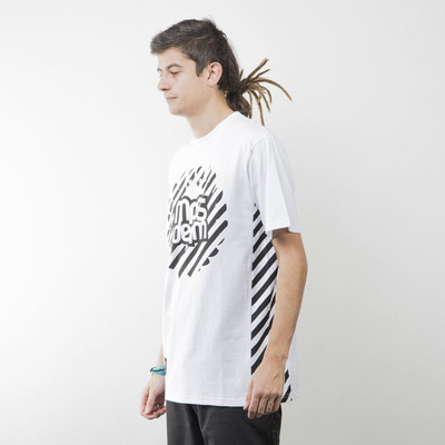 Mass Denim koszulka t-shirt Stripes Logo white