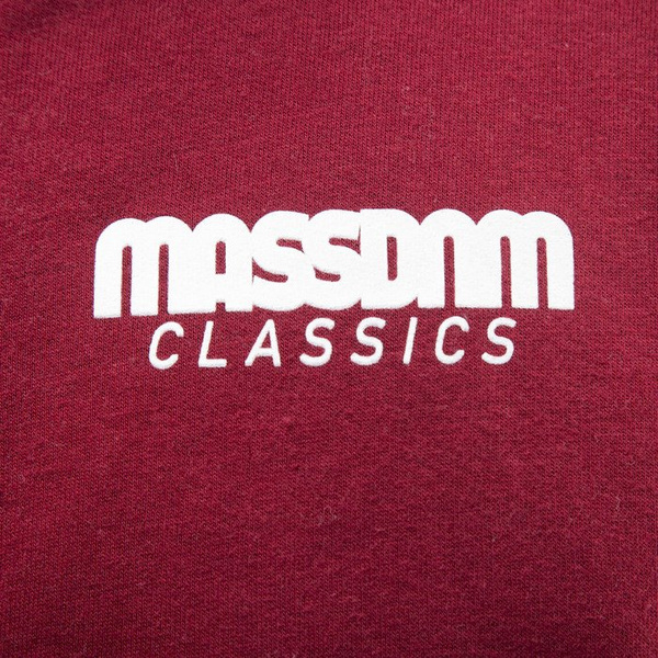 Mass Denim bluza sweatshirt Classics zip hoody claret