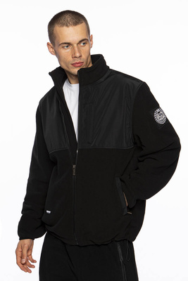 Kurtka polarowa Mass Denim Berg Polar Fleece - czarna