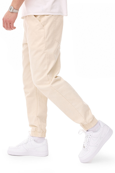 Mass DNM Joggers Pants Signature 2.0 Tapered Fit - off white