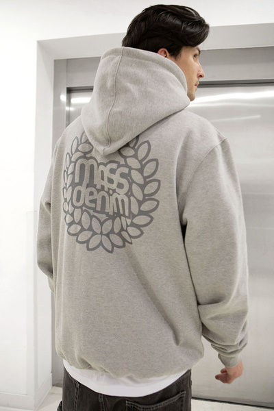 Mass DNM bluza Sweatshirt Base Back Hoody - szara