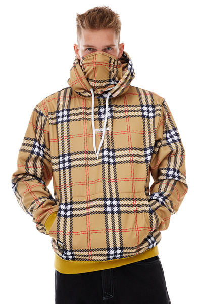 Mass DNM bluza Sweatshirt Tartan Hoody - wielokolorowa