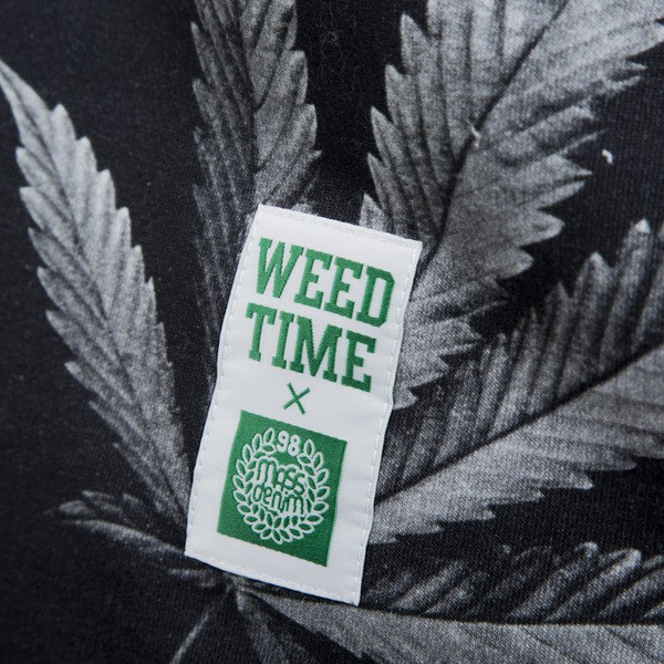 Mass Denim bluza crewneck Blvck Weed crewneck black