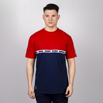 Mass DNM koszulka Line - red / navy