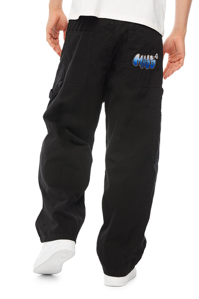 Mass DNM spodnie Wall Pants Extra baggy Fit - czarne