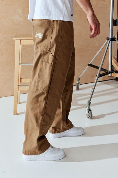 Mass DNM spodnie Pants Worker Extra Baggy Fit - beżowe