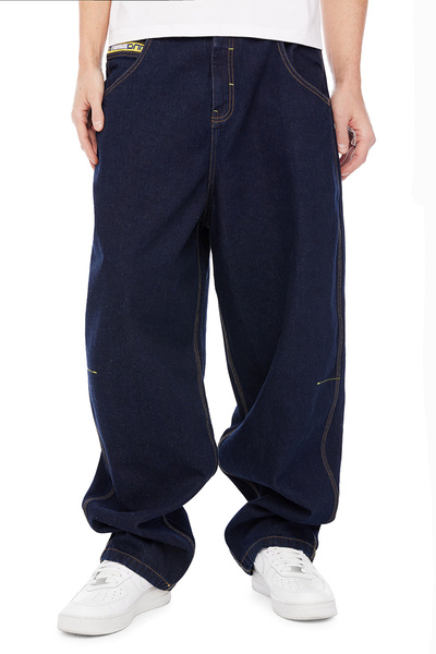 Mass DNM spodnie Jeans Chino Original Baggy Fit - granatowe