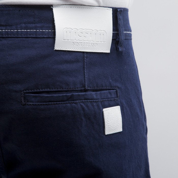 Mass Denim spodnie chino Base straight fit navy