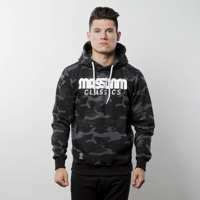 Bluza Mass Denim Sweatshirt Hoody Classics - black camo