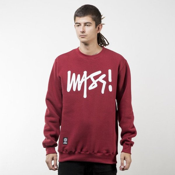 Mass Denim bluza sweatshirt Signature crewneck claret