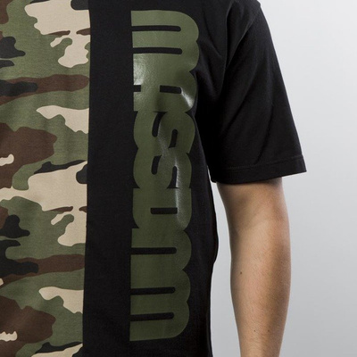 Mass DNM koszulka T-shirt  Half Camo - black 