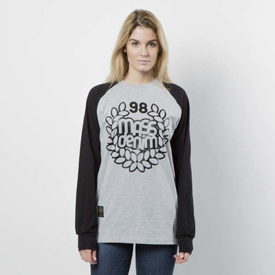 Mass DNM koszulka damska Longsleeve Base Reglan WMNS - light heather grey / black