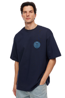 Koszulka Mass Denim Base Back T-shirt - granatowa