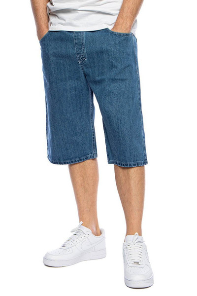 Mass DNM szorty Block Jeans Shorts baggy fit - niebieskie