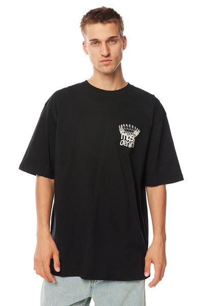 Mass Denim Koszulka Crown T-shirt czarna