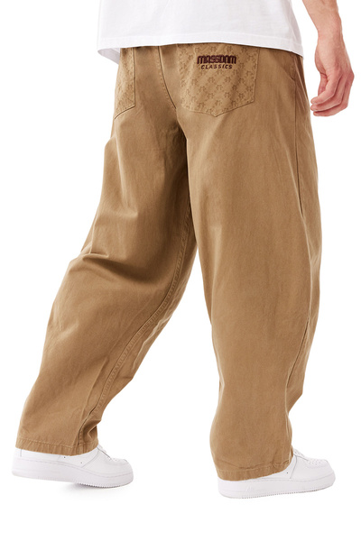Mass DNM spodnie Pants Nexus Extra Baggy Fit - beżowe
