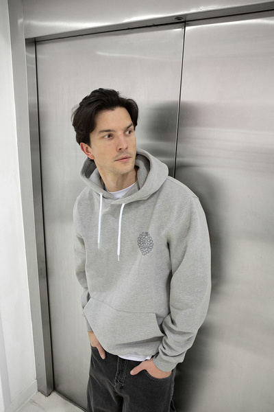 Mass DNM bluza Sweatshirt Base Back Hoody - szara