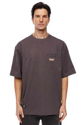 Mass DNM koszulka Fake Pocket T-shirt - szara