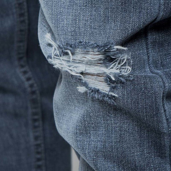 Mass DNM spodnie Street Sign Joggers Jeans Trap Fit - distressed denim