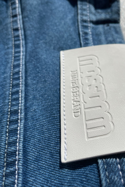 Mass DNM szorty Box Jeans Shorts relax fit - niebieskie